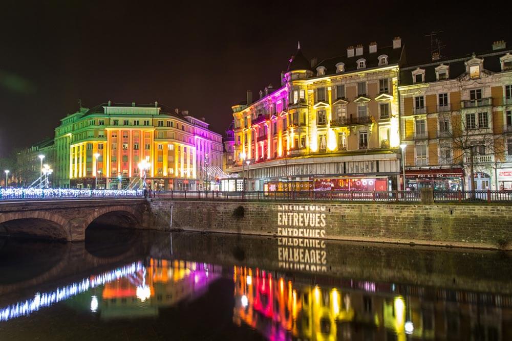 Visite guidée de Belfort en Bourgogne Franche-Comté, la nuit